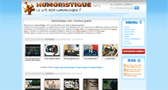 Desktop Screenshot of humoristique.info