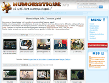 Tablet Screenshot of humoristique.info